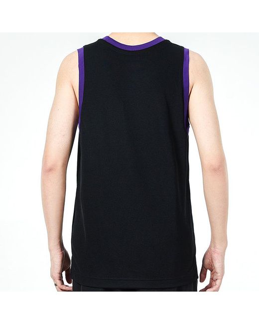 Nike Black Tank Dna Cts 75 Sports Basketball Jersey/Vest for men