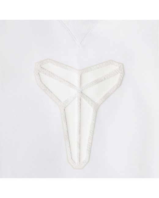 Nike White Dri-Fit Standard Issue Pullover Basketball Hoodie 'Kobe Halo' for men