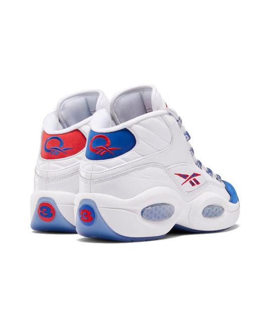 Reebok Blue Question Mid 'Double Cross' for men