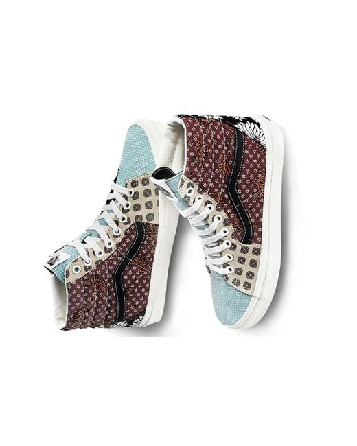 Vans Brown Sk8-Hi 'Tiger Patchwork' for men