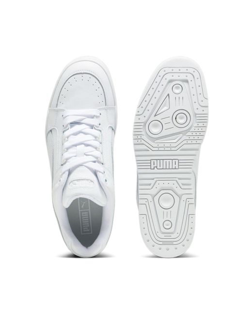 PUMA White Slipstream Lo 'Triple' for men
