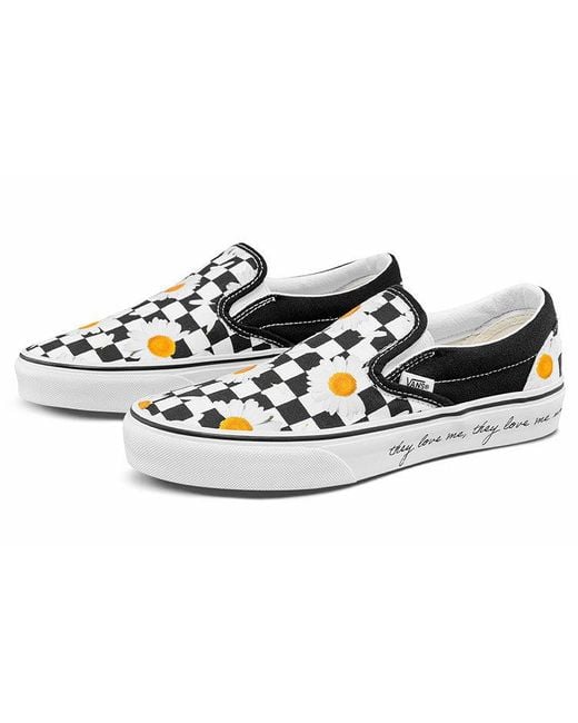 Vans White Classic Slip-On 'Love Me, Love Me Not' for men