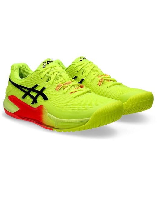 Asics Green Gel-Resolution 9 Paris Tennis Shoes for men