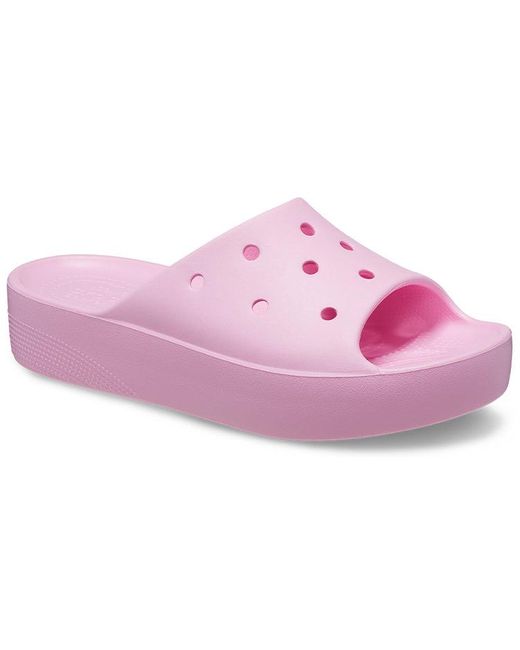 CROCSTM Pink (Wmns) Classic Platform Sandals