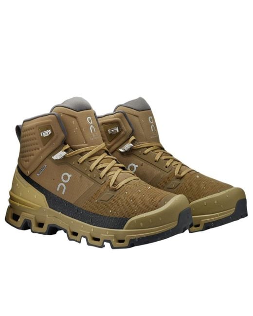 On Shoes Brown Cloudrock 2 Waterproof 'Hunter Safari' for men