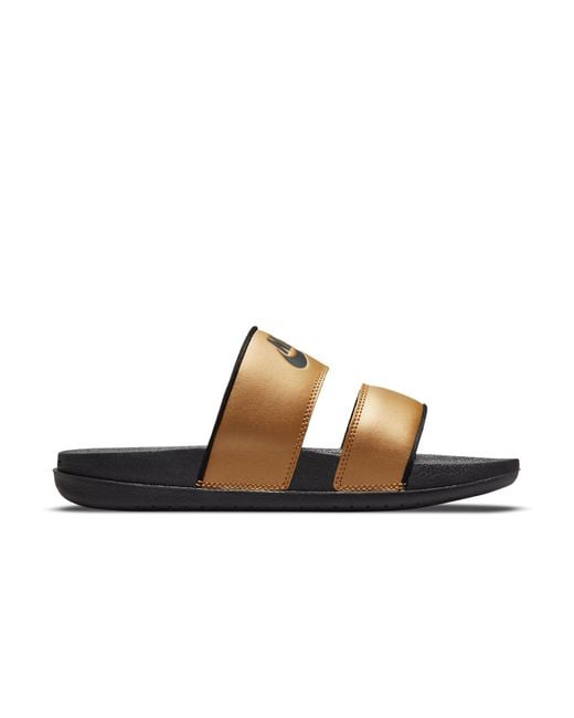 Nike Brown (Wmns) Offcourt Duo Slide 'Metallic'