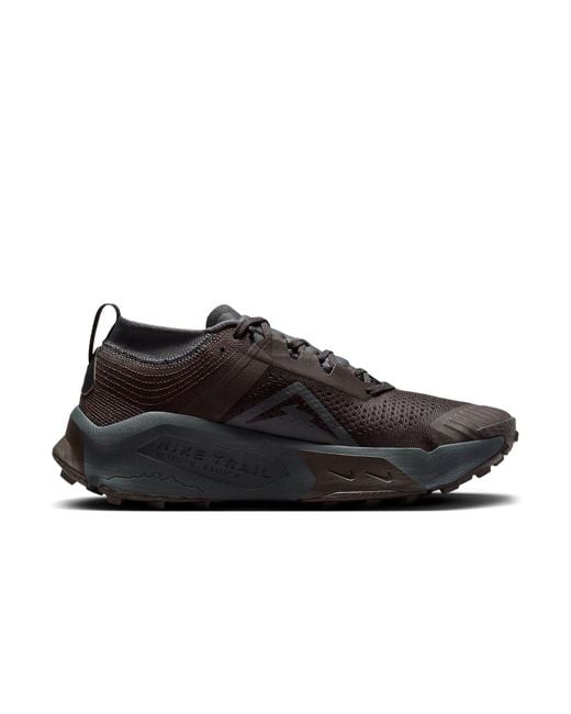 Nike Black Zoomx Zegama Trail Shoes for men