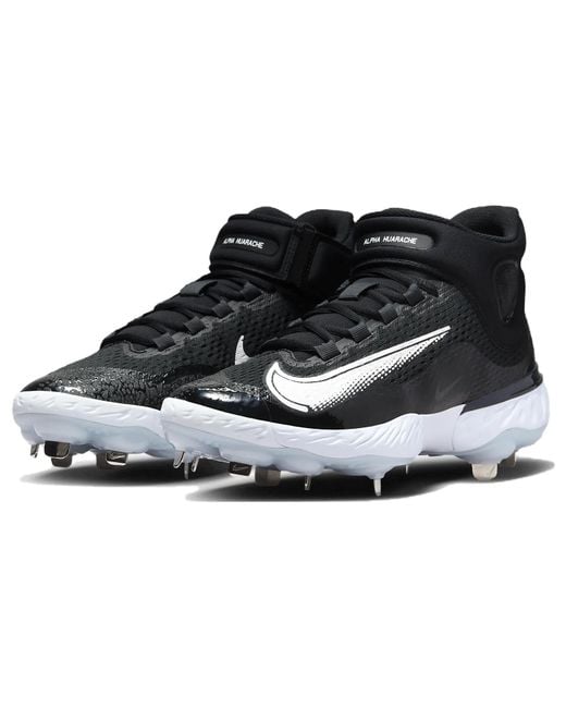 Nike Alpha Huarache Elite 4 Mid in Black for Men | Lyst UK