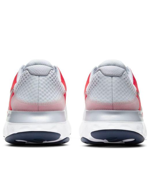 Nike Red Renew Run 2 'Pure Platinum Chile' for men
