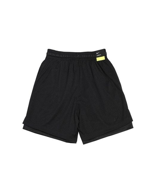 Nike Black Kd Reversible Design Basketball Sports Shorts for men