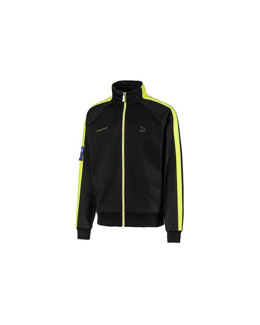 PUMA Black X Ader Error Printing Stand-Up Collar Jacket