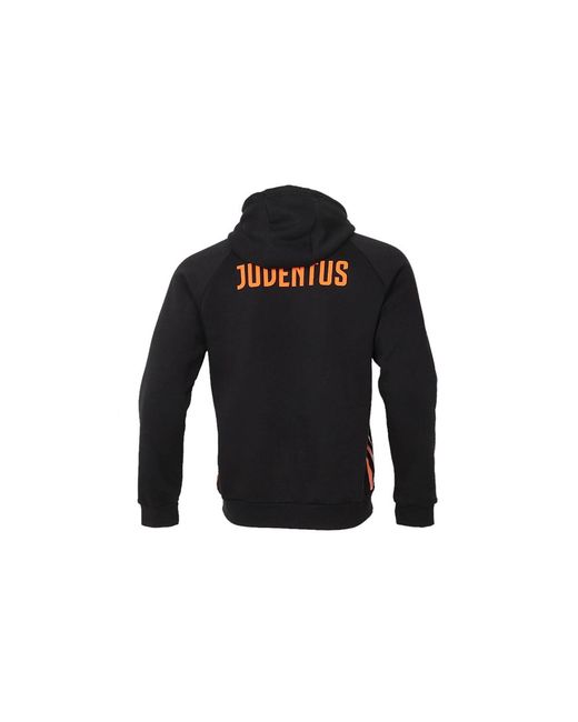 Adidas Black Juve Travel Hd Soccer/Football Sports Printing Fleece for men