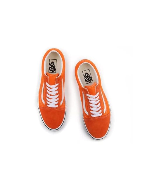 Vans Orange Old Skool Tiger' for men