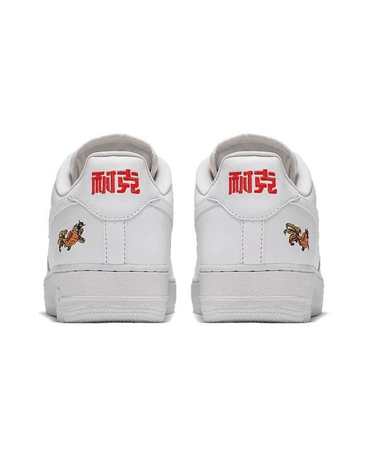 Nike White Air Force 1 Low Qs 'Nai-Ke for men