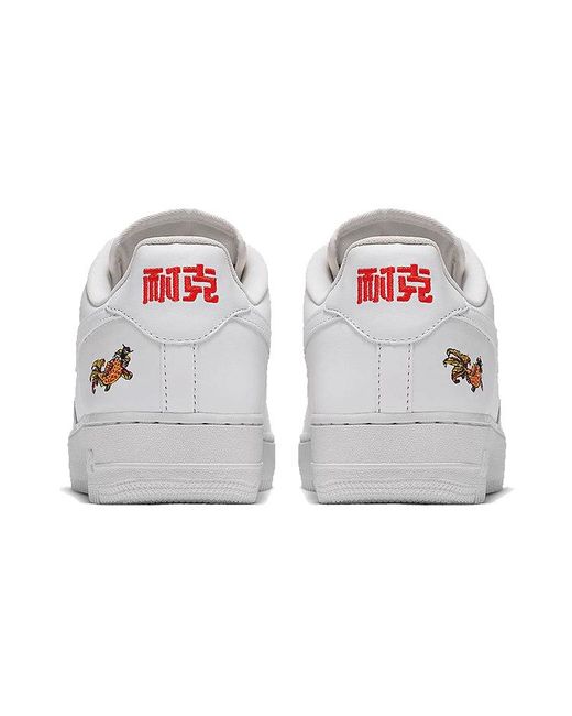 Nike White Air Force 1 Low Qs 'Nai-Ke for men