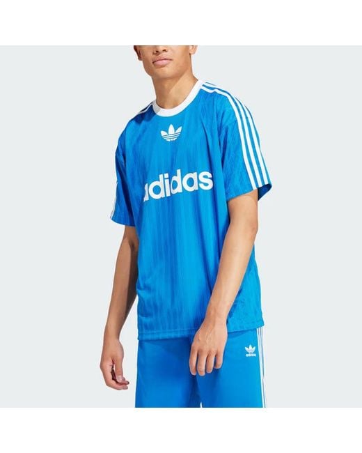 Adidas Blue Adicolor Tee Asia Sizing for men