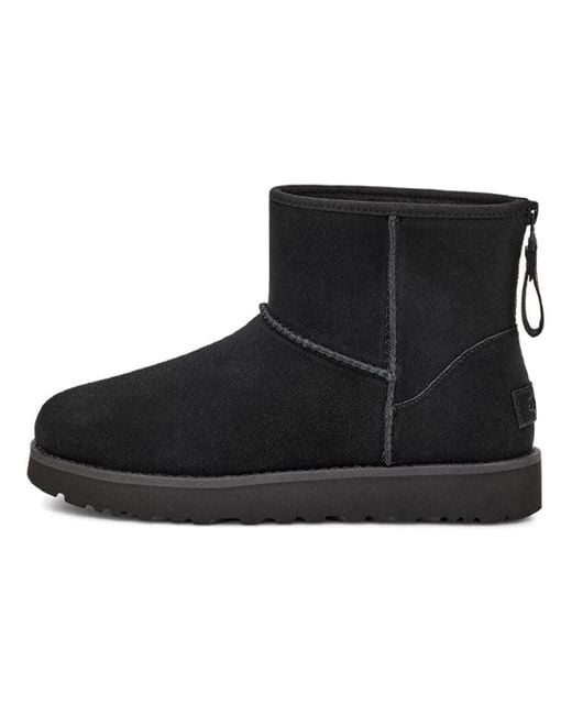 Ugg Black (Wmns) Classic Mini Logo Zip
