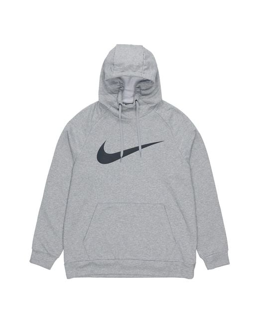 Nike Gray As Nk Df Hdie Po Swsh Dk Heather for men