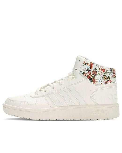 Adidas White (Wmns) Hoops 2.0 Mid