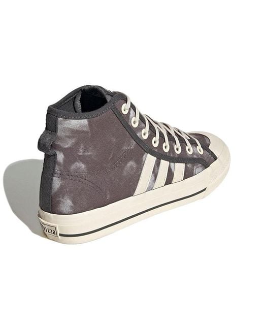 Adidas Black Nizza Hi Rf 'Bleached for men