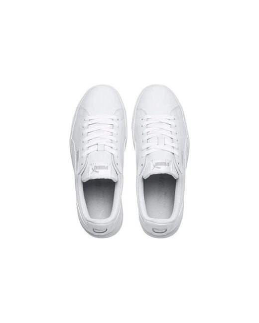 PUMA White (Wmns) Vikky Stacked L