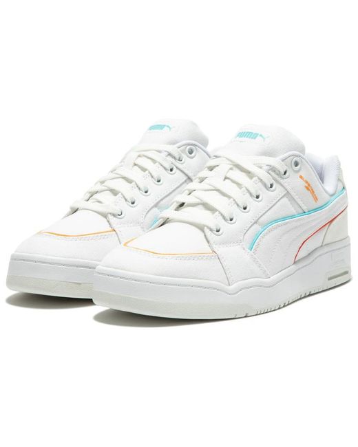 PUMA White Slipstream Lo Canvas 'Warm' for men