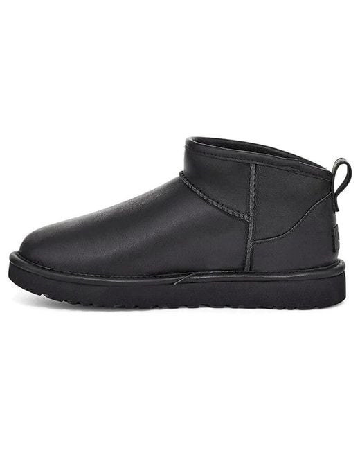 Ugg Black (Wmns) Classic Ultra Mini Leather