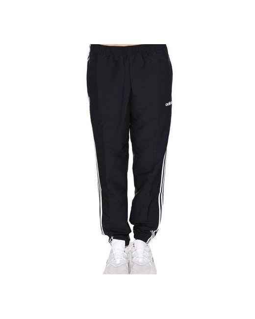 Adidas Black Small Logo Sports Long Pants for men