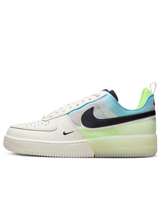 Nike Blue Air Force 1 React 'Sail Barely Volt' for men