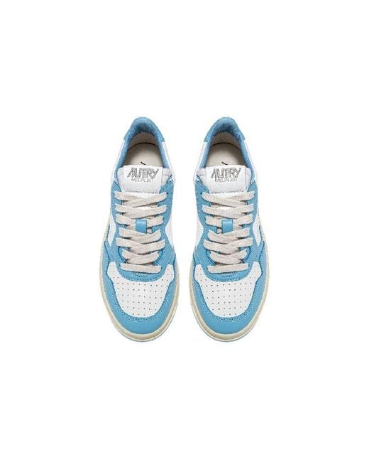 Autry Blue Medalist Leather Low Light' for men