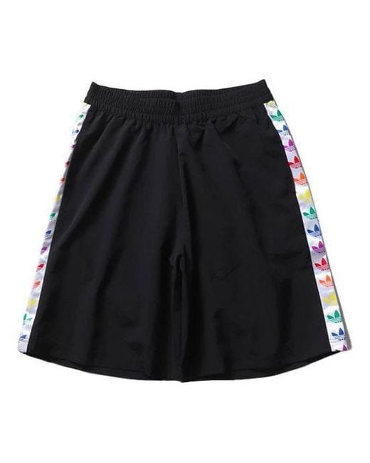 Adidas Black Originals Pride W Short String Standard Trendy Sports Casual Pants for men