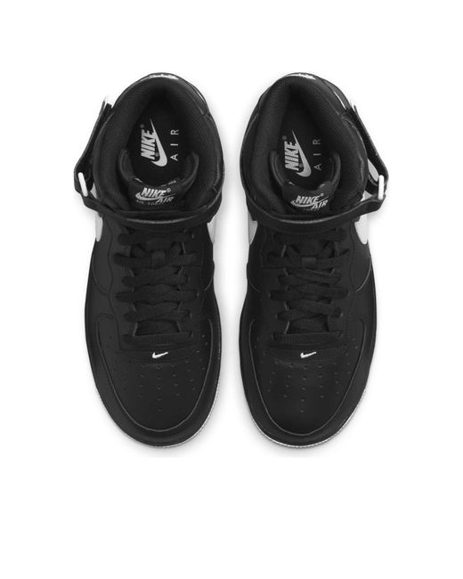 Nike Air Force 1 Mid '07 Shoes In Black, for men