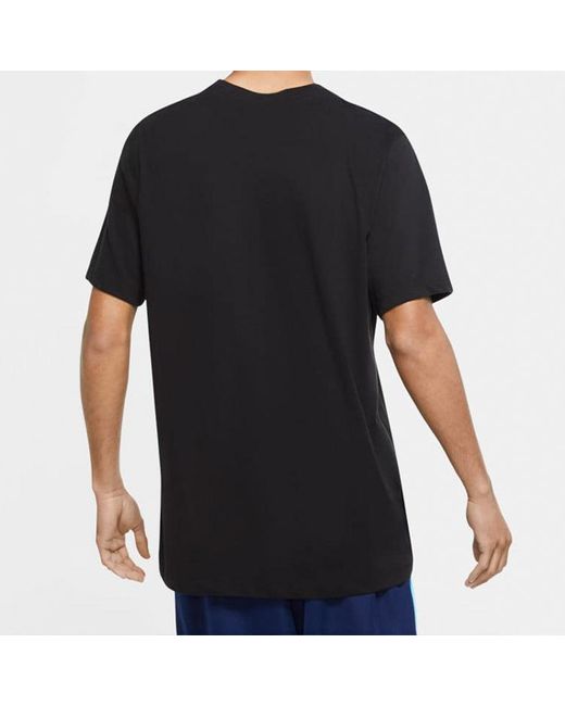 Nike Black Dri-Fit Giannis Swoosh Freak Letter Basketball T-Shirt for men