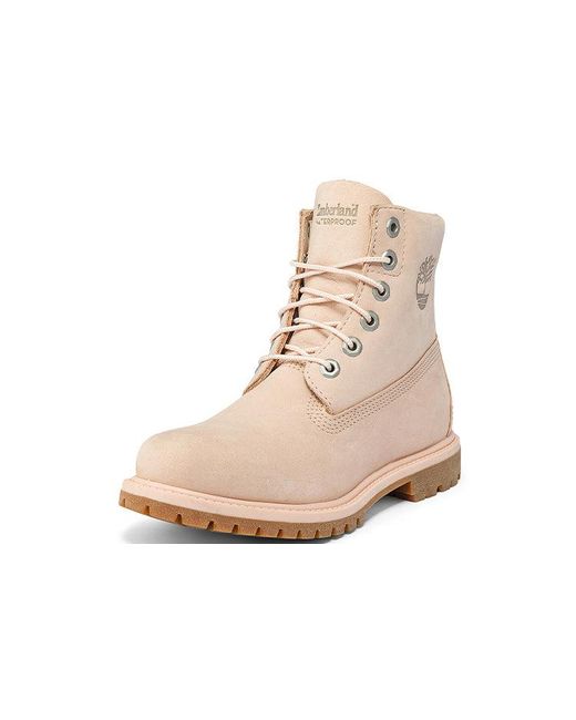 Timberland Natural (Wmns) Paninara Collarless 6 Inch Waterproof Boots 'Light Nubuck'