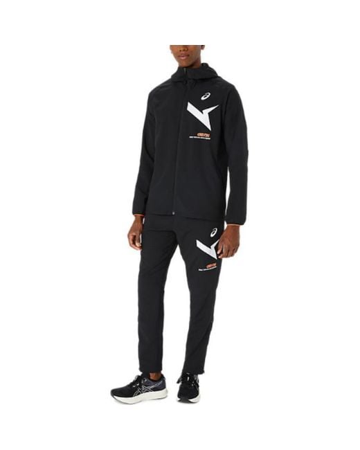 Asics Black Aim-Trg Dry Cloth Hoodie Jacket 'Performance' for men