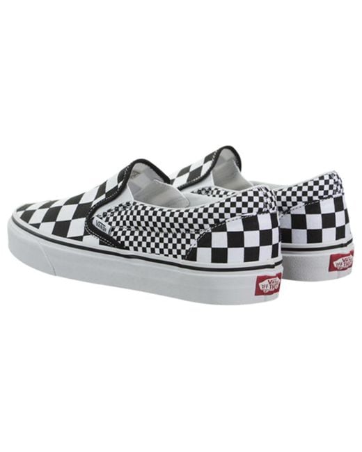 Vans White Slip-On 'Mix Checker' for men