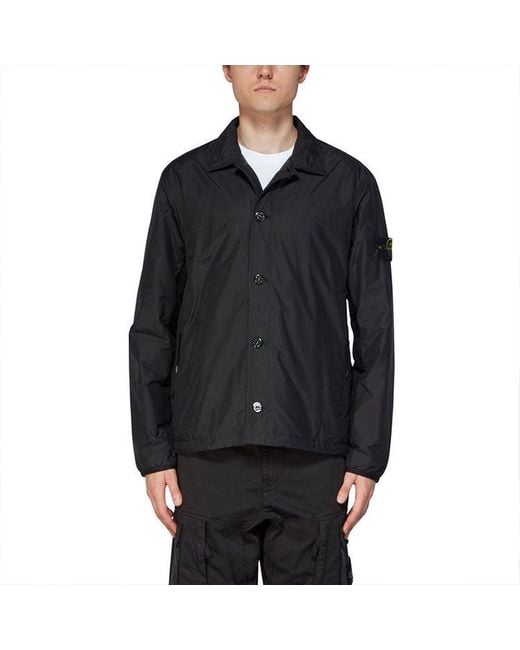 Stone Island Black Primaloft Coach Jacket for men