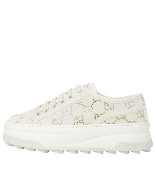 Gucci White (Wmns) Tennis 1977 Crystal Canvas
