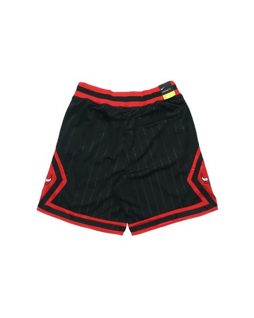 Nike Bulls Courtside Statement Edition Chicago Bulls Basketball Shorts Blackred for men