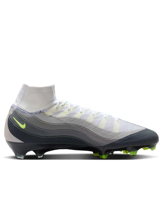Nike Gray Zoom Mercurial Vapor 16 Pro Fg 'Neon' for men
