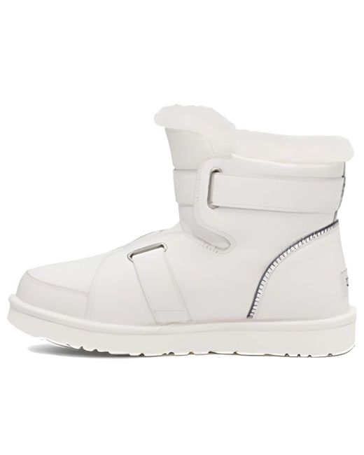 Ugg White (Wmns) Mini Buckle Short Boots
