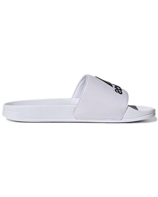Adidas White Adilette Shower Slide