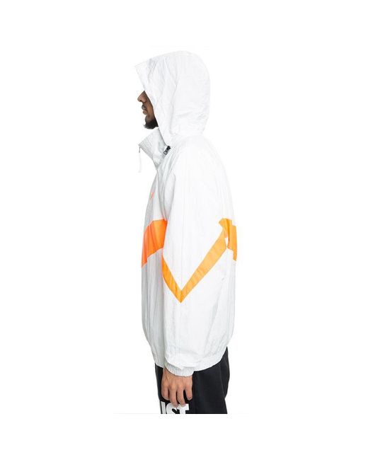 Nike Gray Big Swoosh Half Zipper Jacket for men