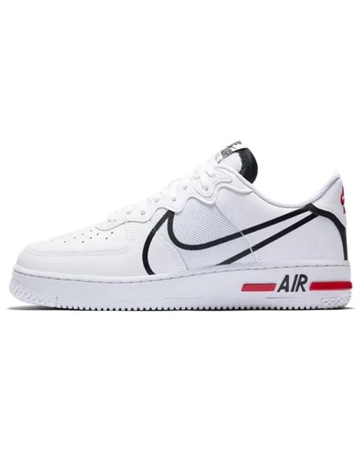Nike White Air Force 1 React 'D/Ms/X' for men
