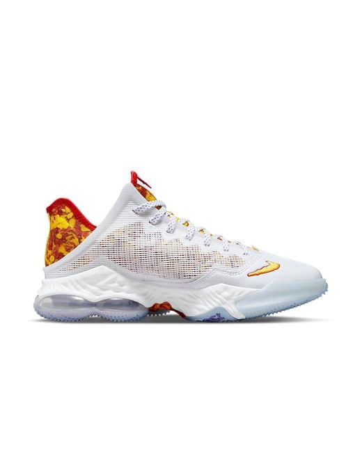 Nike White Flintstone X Lebron 19 Low Ep 'Magic Fruity Pebbles' for men