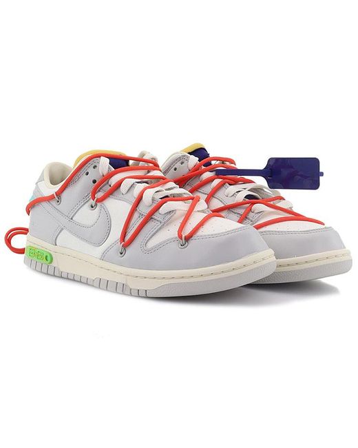 Nike Blue X Off- Dunk Low 'Lot 23 Of 50' for men