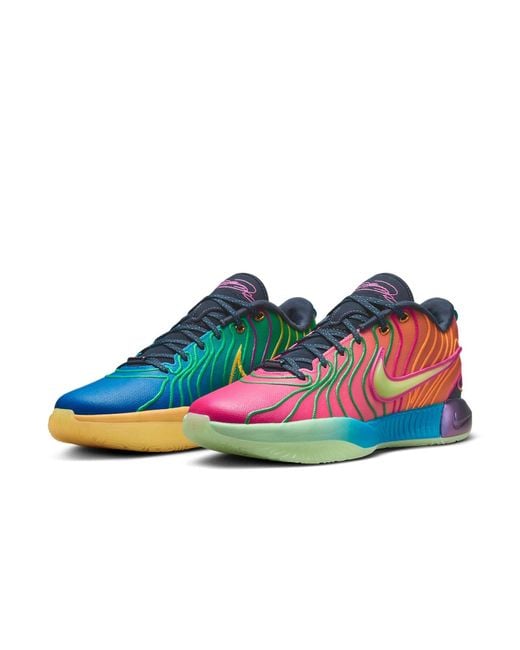 Nike Blue Lebron Xxi Basketball Shoes for men