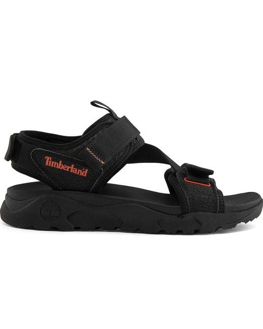 Timberland Black Ripcord Double-Strap Sandals for men