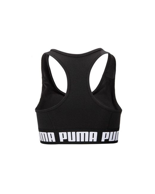 PUMA Black (Wmns) Training Strong Bra Top Medium Support