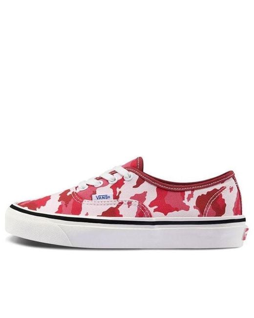 Vans Authentic 44 Dx Red Camouflage | Lyst